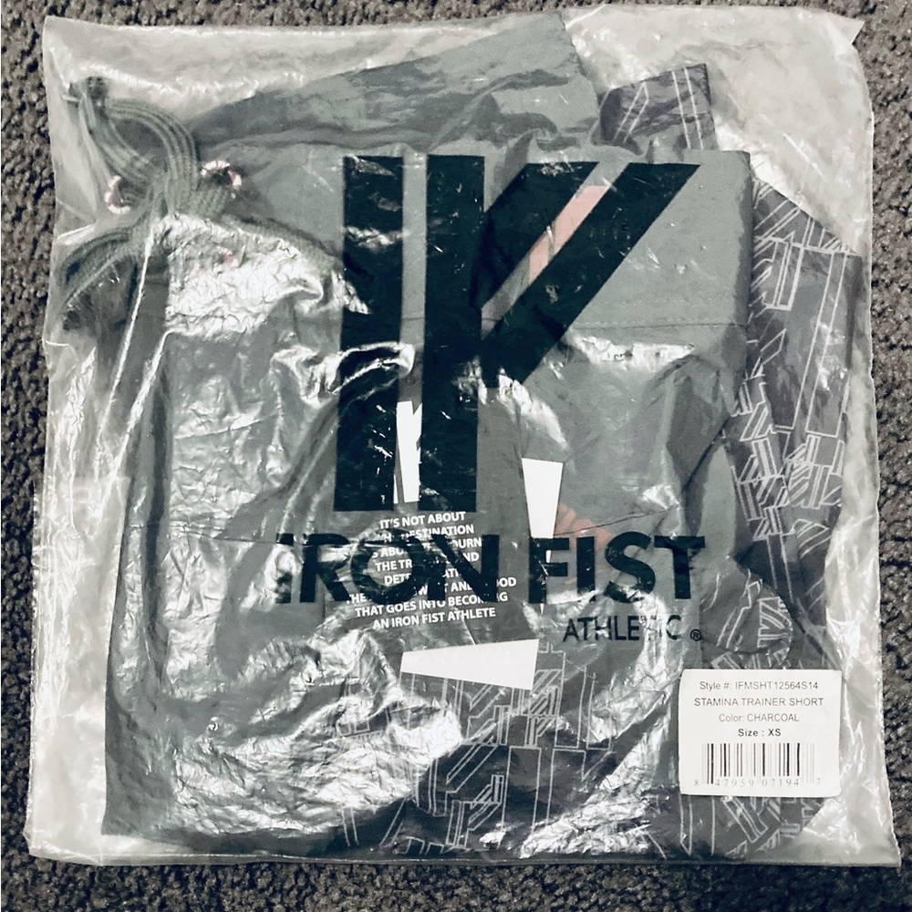 Iron Fist Athletic Stamina Trainer Shorts (Charcoal) - Picture 7 of 8